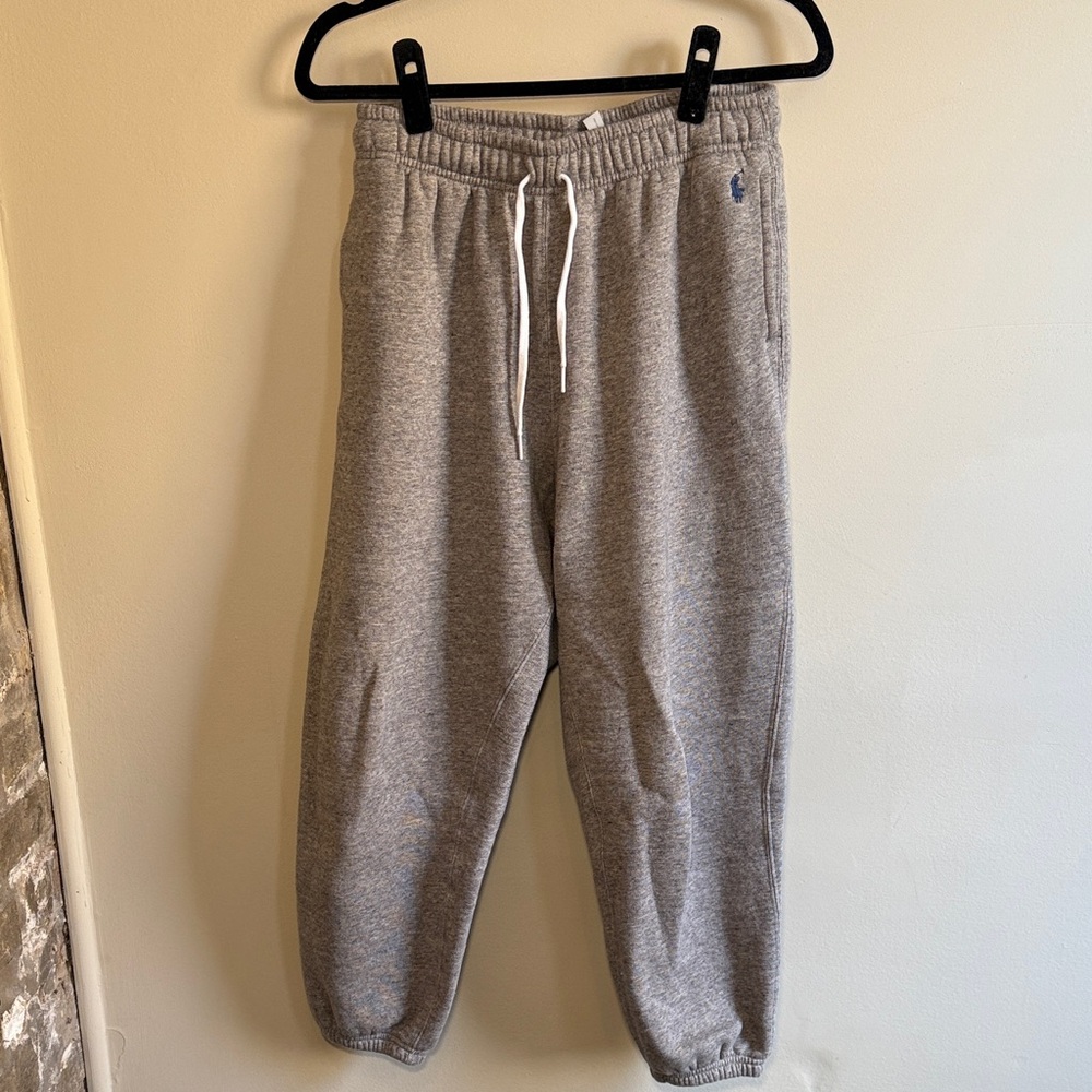 Polo Ralph Lauren Heather Gray Jogger Sweatpants Size Medium